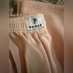 NWT- PARKE PEONY SWEAT PANTS FLEECE - unsure what drop they are from.